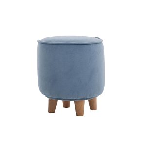 Пуф на буковых ножках LOONA soft furniture, голубой